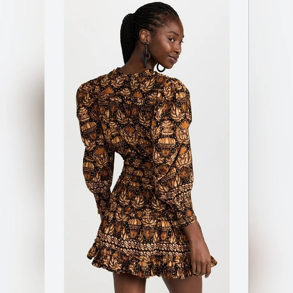 Love the Label Eleanor Dress Dahlia black print Nwot Small Bohemian Prom - Picture 4 of 7